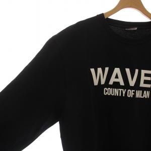 Marcelo Burlon WAVES Tシャツ カットソー 長袖 M 黒 ブラック CMAB20S18011203 /DK