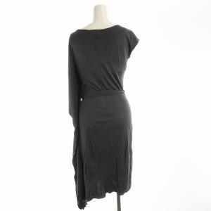 Max Mara ワンピース ひざ丈 ノースリーブ 変形 38 チャコールグレー 16210102000 /EE