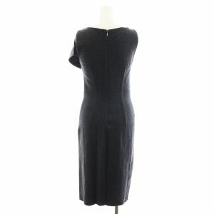 Max Mara ワンピース ロング丈 ノースリーブ フリル 40 M グレー /AN36