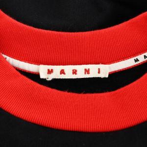 MARNI 23AW スウェット 48 ブラック レッド FUMU0074PB