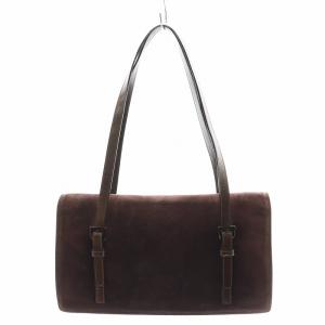 PRADA ショルダーバッグ スエード ブラウン