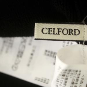 CELFORD 23AW ツイストケープニットプルオーバー ニット カットソー 長袖 38 M 黒 ブラック