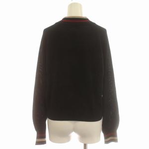 BLUE LABEL CRESTBRIDGE ニット ウール ボトルネック ハイネック 長袖 セーター 38 M 黒 ブラック /G