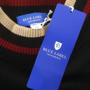 BLUE LABEL CRESTBRIDGE ニット ウール ボトルネック ハイネック 長袖 セーター 38 M 黒 ブラック /G