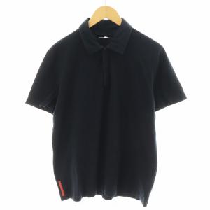 ポロシャツ 半袖 コットン L 黒 ブラック /AN40