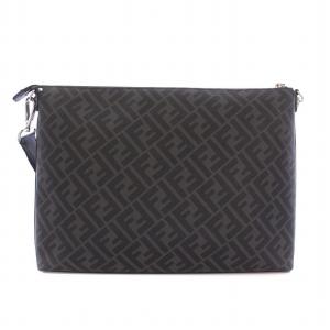 FENDI ダイアゴナル メッセンジャーバッグ 2WAY グレー 7VA470