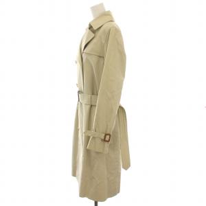BURBERRY LONDON トレンチコート ロング 裏地チェック アウター 36 S アイボリー ベージュ