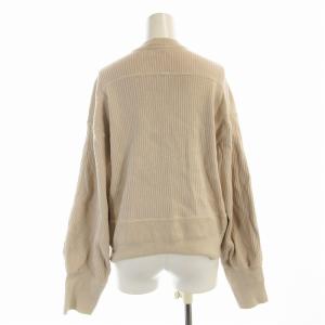 Shinzone ケープリン カーディガン ニット リブ 長袖 F ベージュ