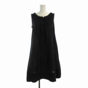 ノースリーブワンピース ひざ丈 USA6 紺 ネイビー 52310191 /RO