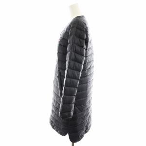 DANTON INNER DOWN LONG ダウンコート ロング丈 ナイロン アウター 36 S 黒 ブラック