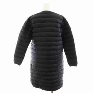 DANTON INNER DOWN LONG ダウンコート ロング丈 ナイロン アウター 36 S 黒 ブラック