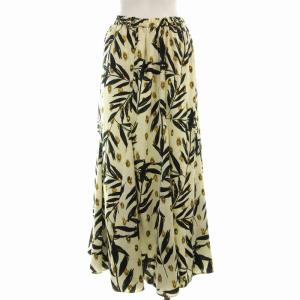 JOURNAL STANDARD relume 23SS ホワイトボタニカルマーメイドスカート ロング フレア F ベージュ