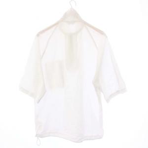 ARTS&SCIENCE シャツ 半袖 プルオーバー ハーフジップ スタンドカラー 3 L 白 ホワイト 001-U60T-067