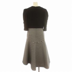 BORDERS at BALCONY MERMAID DRESS ワンピース ボーダー 38 黒 白