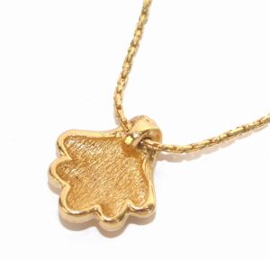 Christian Dior ヴィンテージ ネックレス ペンダント 貝殻モチーフ シェルモチーフ ゴールドカラー