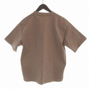 AURALEE STAND-UP TEE Tシャツ 半袖 A9ST01SU 胸ポケット 3 M ピンクベージュ /EA