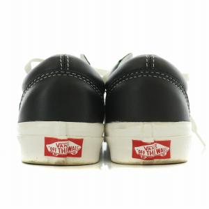 VANS ローカットスニーカー シューズ レザー ロゴ US7.5 24cm 黒 ブラック 500714 /BB