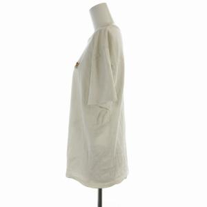 Maison Kitsuné Tシャツ カットソー ワッペン 半袖 M 白 ホワイト KWM-48520-B