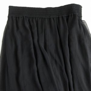 Ron Herman ワイドパンツ シアー シースルー フルレングス XS 黒 ブラック 2710600150