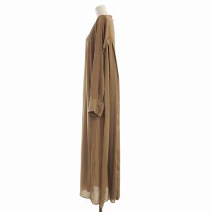 JOURNAL STANDARD シャツワンピース ロング スタンドカラー 茶 ブラウン