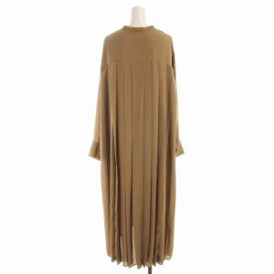 JOURNAL STANDARD シャツワンピース ロング スタンドカラー 茶 ブラウン