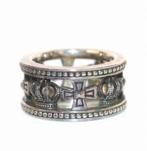 JUSTIN DAVIS リング クラウン クロスモチーフ 指輪 925 シルバー
