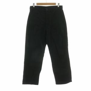 23SS FATIGUE TROUSER カットジョーゼットジョガーパンツ ジッパーフライ L 黒 ブラック