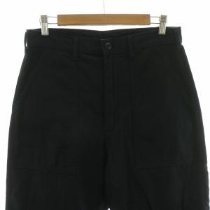 GUNG HO 23SS FATIGUE TROUSER カットジョーゼットジョガーパンツ ジッパーフライ L 黒 ブラック