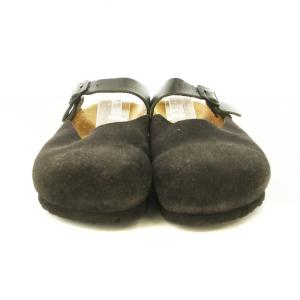 BIRKENSTOCK サボサンダル スエード 24cm 黒