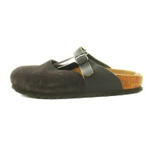 BIRKENSTOCK サボサンダル スエード 24cm 黒