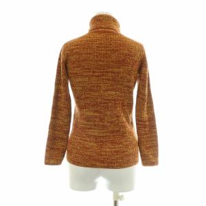 miumiu ニット セーター 長袖 タートルネック ウール リブ 36 オレンジ /BB