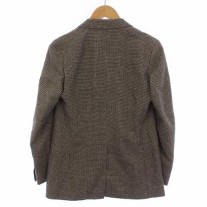 YLEVE テーラードジャケット ダブル ハウンドトゥース 千鳥格子 総裏地 フォーマル 0 グレー 168-9220022