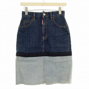 DENIM デニム スカート S75MA0427 ひざ丈 40 青 /G