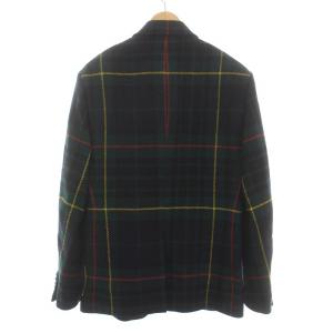 POLO RALPH LAUREN CUSTOM FIT テーラードジャケット ブレザー チェック柄 くるみボタン 40S 緑 グリーン