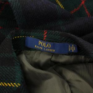 POLO RALPH LAUREN CUSTOM FIT テーラードジャケット ブレザー チェック柄 くるみボタン 40S 緑 グリーン