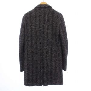 ETRO NUOVO JERSEY ツイード チェスターコート 48 グレー