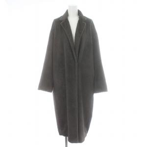 17AW DE BALL FUR コート フェイクファー ロング 茶 ブラウン 17020500413030