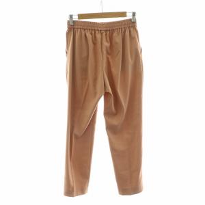 ANAYI スラックスパンツ テーパード イージー 36 茶 ブラウン