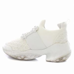 ROGER VIVIER ヴィヴ ラン ライト ストラス バックル ファブリック スニーカー 35.5