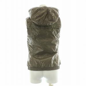 DUVETICA ダウン ベスト ジップアップ フード 起毛生地 グレー系