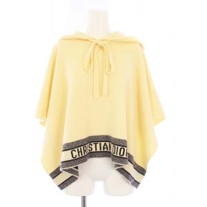 ニットポンチョ フーディ カシミヤ XS アイボリー 014C12AM042