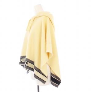 Christian Dior ニットポンチョ フーディ カシミヤ XS アイボリー 014C12AM042