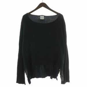 デザインサーマルカットソー Tシャツ 長袖 ボートネック ストレッチ 無地 黒 ブラック SNS-11S28