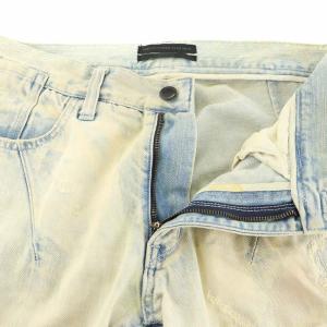 DIET BUTCHER erosion デニムパンツ ジーンズ ジーパン ダメージ加工 パッチワーク ジッパーフライ 2 M 水色