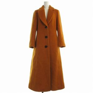 21AW チェスターコート ロング ウール アルパカ混 起毛 0 オレンジ /EA