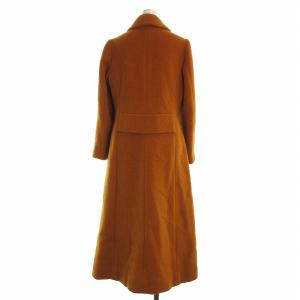 FRAY I.D 21AW チェスターコート ロング ウール アルパカ混 起毛 0 オレンジ /EA