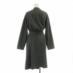 MACKINTOSH PHILOSOPHY MACKINTOSHPHILOSOPHY ノーカラーコート アウター ロング丈 ウール 前開きトッパー 38 グレー /BB