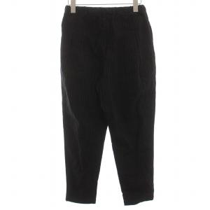 SOU SOU イージーパンツ ストライプ リネン S 黒 ブラック /DK