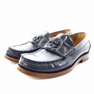 インターロッキングG ローファー モカシン 36 紺 ネイビー 738676 /AN4