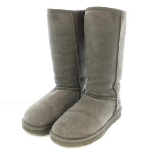 CLASSIC TALL 2 ムートンブーツ ロングブーツ US7 24cm グレー S/N5815 /TK